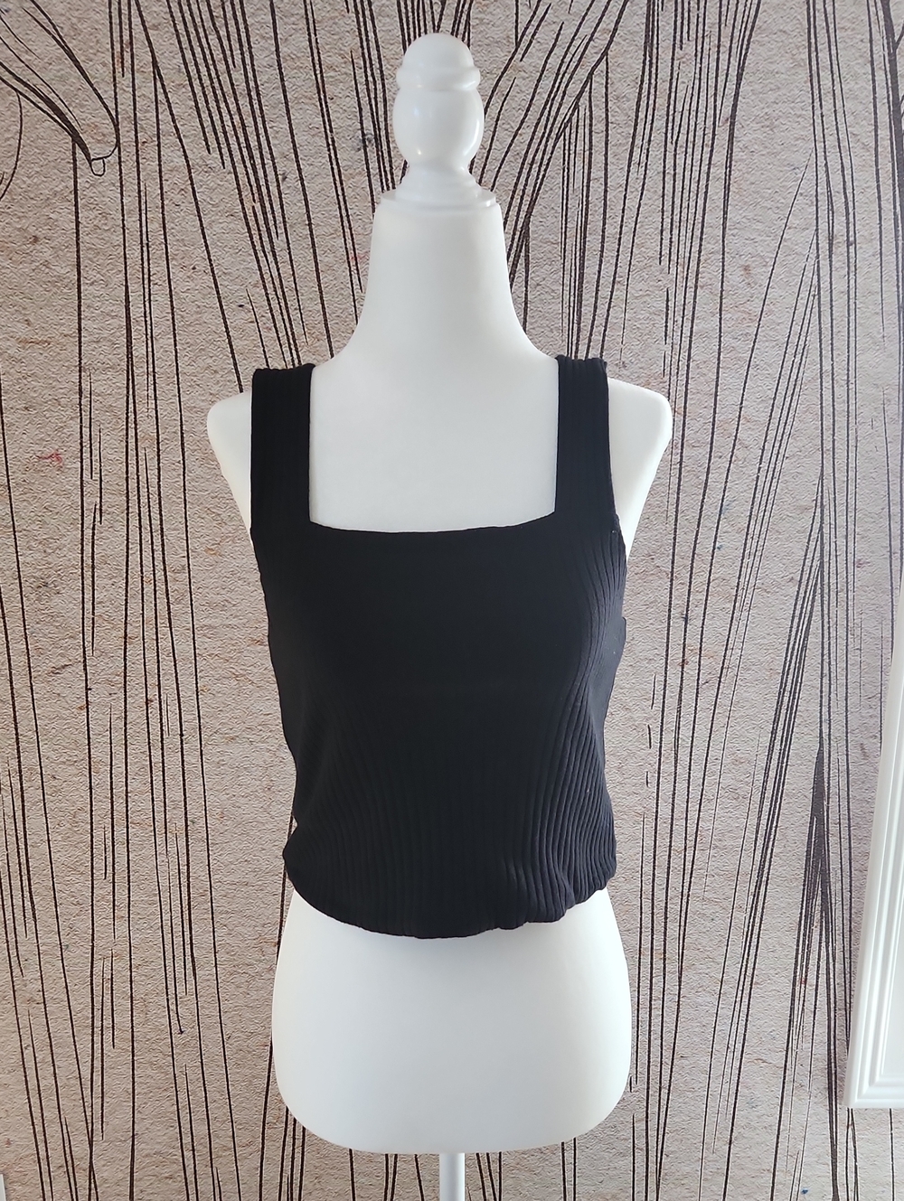 American Eagle Soft And Sexy Ribbed Cropoed Tank